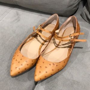 Banana Republic light brown 7.5 pointed flats NEW!
